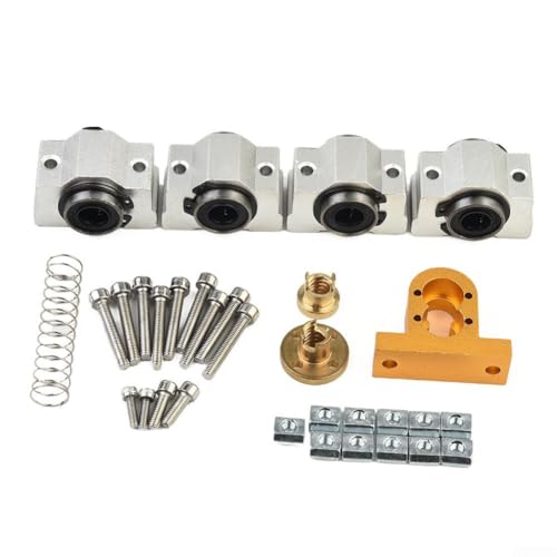 CNC 3018 Pro X Achsen Upgrade Kit Metall Stabilität Einfache Installation Kompatibel mit 10mm 12mm optischem Wellendurchmesser T8 4mm Schraube Für Fräse CNC3018 von Moliuoly