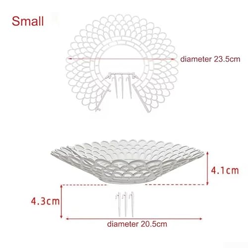 Erdbeer Pflanzenstütze Kunststoff Luftzirkulation Platzsparend Tablett-Neigungsdesign Kratzerschutz Stabil Einfache Montage 5/10 Stück Grün Geeignet für Erdbeeren Tomaten Paprika Garten(white S 10pcs) von Moliuoly