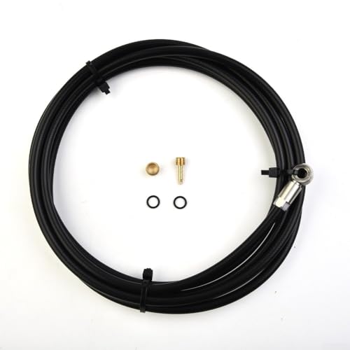 Fahrrad Bremsleitungsset 2 Meter Gummi Schwarz Kompatibel Mit MT5 MT6 MT7 MT8 MT Trail Modelle Flexibel Langlebig Passend Für 5mm Banjo Verbinder Inklusive Ölnadel Olive Gummiringe Fahrrad Bremsleitungsset 2 Meter Gummi Schwarz Kompatibel Mit MT5 MT6 MT7 MT8 MT Trail Modelle Flexibel Langlebig Passend Für 5mm Banjo Verbinder Inklusive Ölnadel Olive Gummiringe von Moliuoly