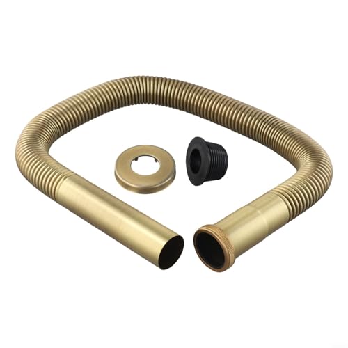 Flexibler Messing Siphon Abflussschlauch für Küche und Bad Schnellentwässerung Langlebiges Design Antik Messing DN30 Kompatibel Mit Waschbecken Wannen und Waschtischen Leichte Installation 80cm Flexibler Messing Siphon Abflussschlauch für Küche und Bad Schnellentwässerung Langlebiges Design Antik Messing DN30 Kompatibel Mit Waschbecken Wannen und Waschtischen Leichte Installation 80cm von Moliuoly