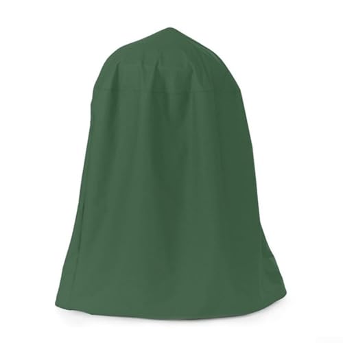 Gartenbrunnen Abdeckung 91x107cm Wasserdicht 420D Polyester mit PVC Beschichtung für Vogeltränke Springbrunnen mit Kordelzug Schwarz Grau Kaffee(dark green) von Moliuoly