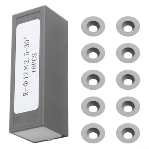 Hartmetall Wendeplatten Rund 12 mm Für Holz Drehmaschine Präzises Drehen 30° Schnittwinkel Langlebiges Vollhartmetall Einfaches Rotationsdesign Geeignet Für Schalen Vasen Weingläser DIY von Moliuoly