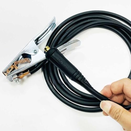 Lassmaschine Erdungskabel Klemme 150A 220V Kupfer Erdungsdrahtklemme mit Starkstrom Zubehör für Schweißgerät Sicherer Anschluss für professionelle Schweißarbeiten(5 meters) von Moliuoly