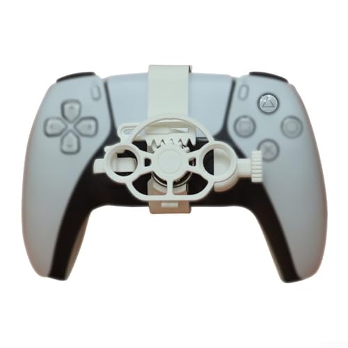 Mini Racing Lenkrad Für PS5 Mit 3D Dynamischer Steuerung Kompaktes Gaming Design Realistisches Fahrgefühl Für Simulation Racing Spiele Geeignet Kompatibel Mit Verschiedenen Plattformen(white) von Moliuoly