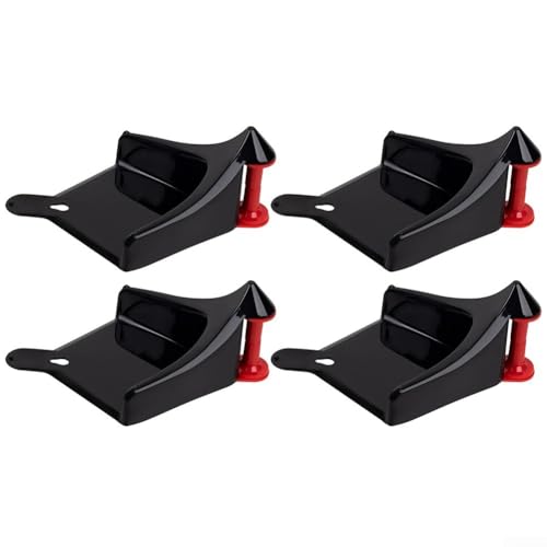 Reifenkeil Autopflege Schlauchführung Anti-Klemmschutz Werkzeug 4er Set Schwarz Orange Kunststoff 165mm für Fahrzeugwäsche Schlauch Kabel Management(Black) von Moliuoly