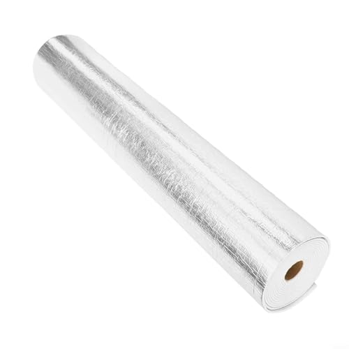 Selbstklebende Wasserdichte Tapete XPE Schalldämmung Thermische Isolierung Fleckenresistent Verblasst Nicht Weiß Beige Blau für Rosa Größe 50x300cm Für Schlafzimmer Wohnzimmer Küche(White) von Moliuoly