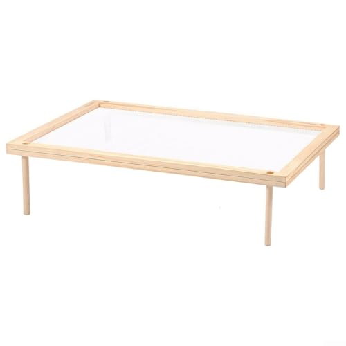 Stapelbares Holz-Kräutertrockengestell mit atmungsaktivem Netz für schnelle Trocknung und Frischeerhalt von Kräutern Pasta und Blumen flexibles Schichten Design platzsparend(Single Layer) von Moliuoly