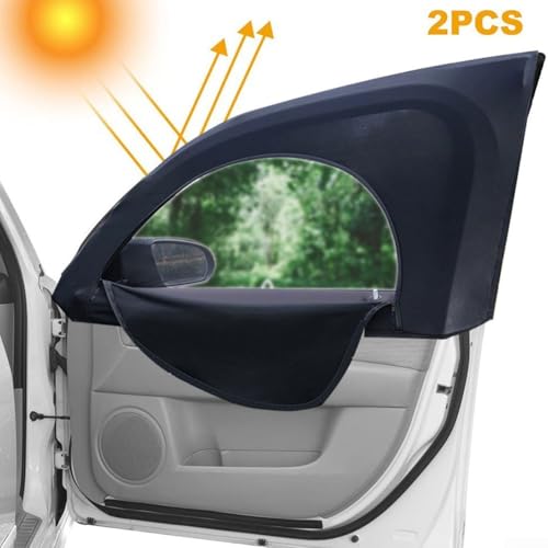 Stück Atmungsaktiv Mesh Auto Vorne Hinten Seite Sonnenschutz Abdeckung Kit Für Fenster Mit Reißverschluss (Front Side) von Moliuoly