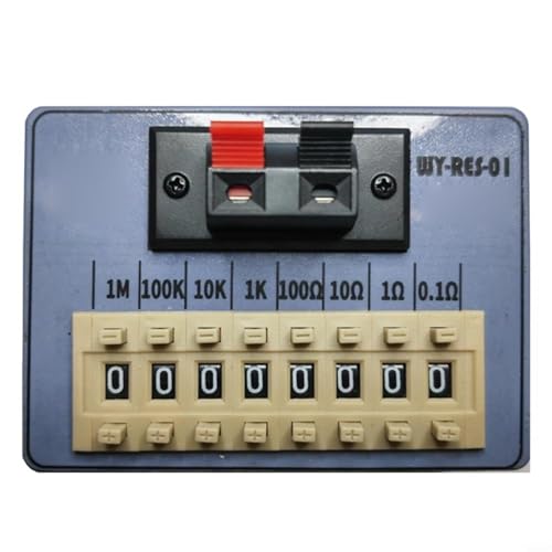 WYRES01 8 Level Resistance Box With Dial Programming Portable Pocket Size Adjustable Resistor Box For Electronics Testing And Circuit Calibration Use WYRES01 8 Level Resistance Box With Dial Programming Portable Pocket Size Adjustable Resistor Box For Electronics Testing And Circuit Calibration Use von Moliuoly