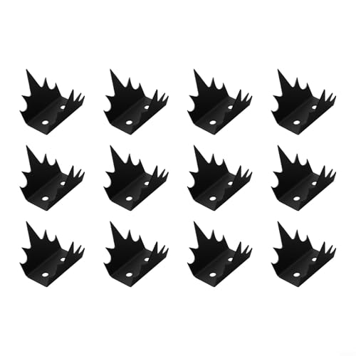 Zaunmauernägel Sicherheitszaunspikes Anti-Kletter Metallspikes Rostschutz Doppelbeschichtung Schwarz Einbruchschutz Langlebig Wetterfest Einfache Montage Für Grundstück und Haus Zaunmauernägel Sicherheitszaunspikes Anti-Kletter Metallspikes Rostschutz Doppelbeschichtung Schwarz Einbruchschutz Langlebig Wetterfest Einfache Montage Für Grundstück und Haus von Moliuoly