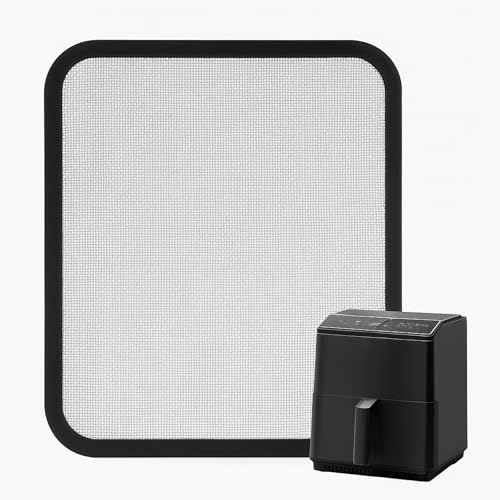 Moljaus Spritzschutzgitter für Heißluftfritteusen 22×21,5 cm – Kompatibel mit Cosori Dual Blaze 6,4 L – Edelstahlfilter mit Silikonrand und eingebetteten Magneten – Zubehör für Airfryer von Moljaus