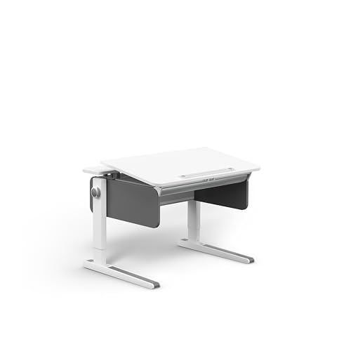 Moll Champion Compact Kinderschreibtisch höhenverstellbar | mitwachsend & ergonomisch mit geteilter, neigbarer Tischplatte & gerundeten Ecken | ideal für Schulkinder | Made in Germany (Soft-Taupe) von Moll