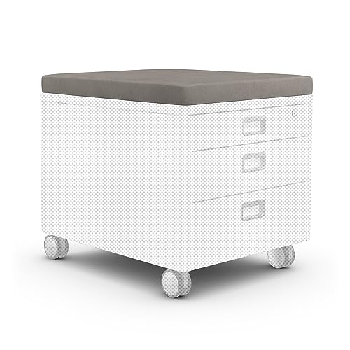 Moll Pad, Sitzkissen für die Rollcontainer Pro Cubic, abnehmbar und leicht zu reinigen (Soft-Grey) von Moll