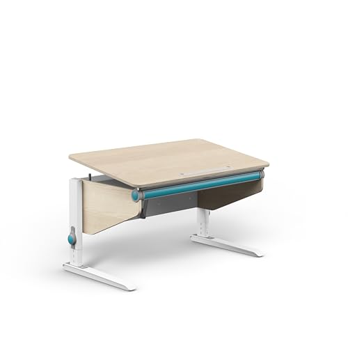 Moll Winner Classic Ahorn-Weiß | Kinderschreibtisch höhenverstellbar | mitwachsend & ergonomisch mit neigbarer Tischplatte & gerundeten Ecken | Schreibtisch ideal für Schulkinder | Made in Germany von Moll