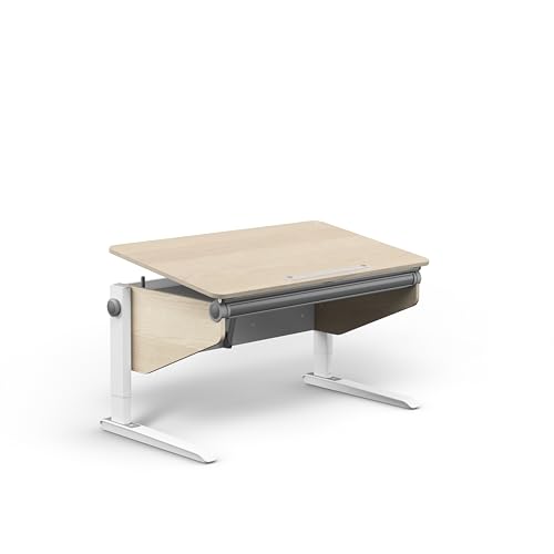 Moll Winner Comfort Ahorn | Kinderschreibtisch höhenverstellbar | mitwachsend & ergonomisch mit neigbarer Tischplatte & gerundeten Ecken | Schreibtisch ideal für Schulkinder | Made in Germany von Moll