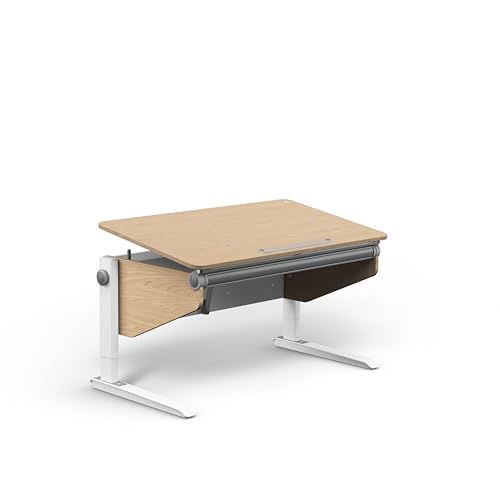 Moll Winner Comfort Eiche | Kinderschreibtisch höhenverstellbar | mitwachsend & ergonomisch mit neigbarer Tischplatte & gerundeten Ecken | Schreibtisch ideal für Schulkinder | Made in Germany von Moll