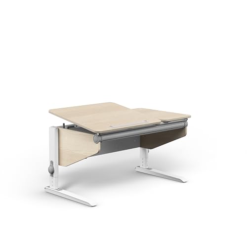 Moll Winner Split Classic Ahorn | Kinderschreibtisch höhenverstellbar | mitwachsend, ergonomisch mit geteilter, neigbarer Tischplatte | Schreibtisch ideal für Schulkinder | Made in Germany von Moll