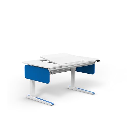 Moll e-Champion | Kinderschreibtisch höhenverstellbar | mitwachsend & ergonomisch mit geteilter, neigbarer Tischplatte & gerundeten Ecken | ideal für Schulkinder | Made in Germany (Soft-Blau) Moll e-Champion | Kinderschreibtisch höhenverstellbar | mitwachsend & ergonomisch mit geteilter, neigbarer Tischplatte & gerundeten Ecken | ideal für Schulkinder | Made in Germany (Soft-Blau) von Moll