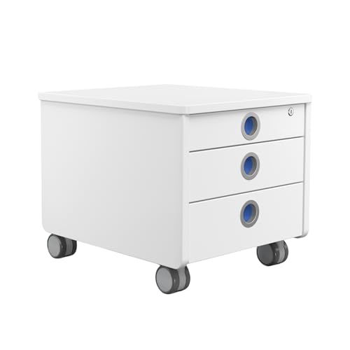 moll Pro Rollcontainer | abschließbare Schubladen mit Selbsteinzug | mobile Stauraumlösung mit Sitzmöglichkeit | ideal für moll Kinderschreibtische | sichere & abgerundete Ecken | Made in Germany von Moll