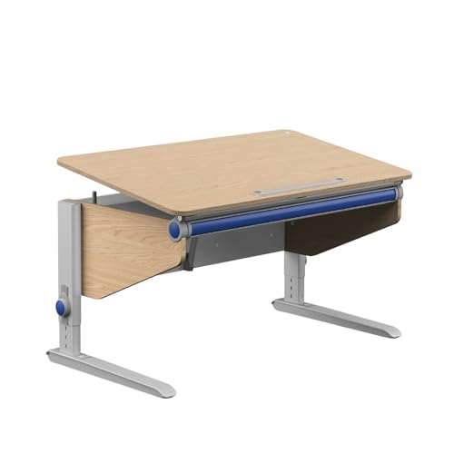 moll Winner Classic Kinderschreibtisch höhenverstellbar | mitwachsend & ergonomisch mit neigbarer Tischplatte & gerundeten Ecken | Schreibtisch ideal für Schulkinder | Made in Germany von Moll