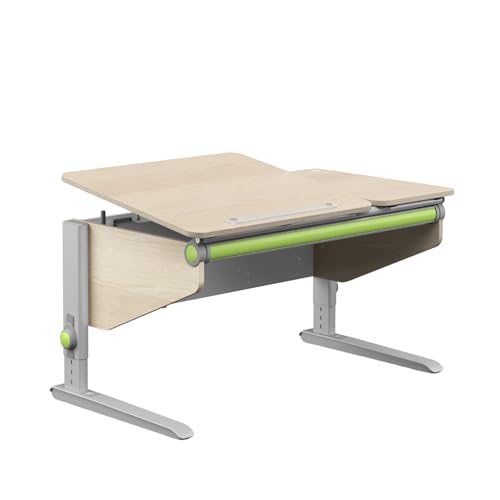 moll Winner Split Classic Kinderschreibtisch höhenverstellbar | mitwachsend & ergonomisch mit geteilter, neigbarer Tischplatte & gerundeten Ecken | Schreibtisch ideal für Schulkinder | Made in Germany von Moll