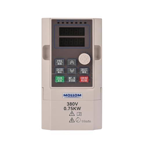 MOLLOM VFD 0.75kW 1HP 2.1A 380V, Single oder Three Phase Input zu Three Phase Output Frequenzregler, Wechselrichter Konverter Variable Frequency Driver für Drehzahls-Kontrolle des CNC-Motors MOLLOM VFD 0.75kW 1HP 2.1A 380V, Single oder Three Phase Input zu Three Phase Output Frequenzregler, Wechselrichter Konverter Variable Frequency Driver für Drehzahls-Kontrolle des CNC-Motors von Mollom