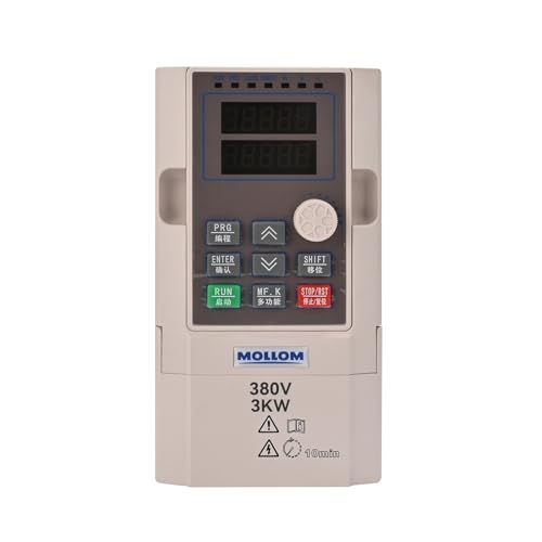 MOLLOM VFD 3kW 4HP 9A 380V, Single oder Three Phase Input zu Three Phase Output Frequenzregler, Wechselrichter Konverter Variable Frequency Driver für Drehzahls-Kontrolle des CNC-Motors MOLLOM VFD 3kW 4HP 9A 380V, Single oder Three Phase Input zu Three Phase Output Frequenzregler, Wechselrichter Konverter Variable Frequency Driver für Drehzahls-Kontrolle des CNC-Motors von Mollom
