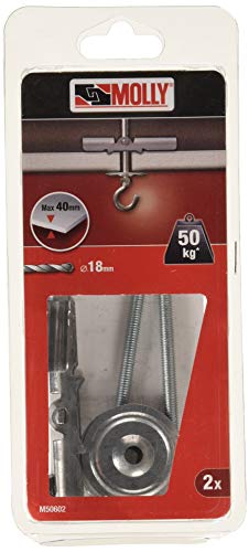 Molly m50602-xj M6 x 85 mm 100 kg Hohl Befestigung Deckenleuchte (2-teilig) von Molly