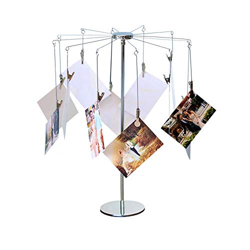 Mollytek Desktop Fotohalter mit Clips Postkarte Geschenk Karte Bild Display Ständer Dekor Foto Baum für Tisch Karussell Romantisches Design plattiertem Draht und 12 Metall Mollytek Desktop Fotohalter mit Clips Postkarte Geschenk Karte Bild Display Ständer Dekor Foto Baum für Tisch Karussell Romantisches Design plattiertem Draht und 12 Metall von Mollytek