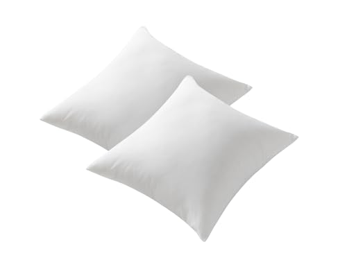 Moln Kopfkissen 50x50 cm 2er Set, Oeko-TEX Zertifiziert Kissen, mit 100% Mikrofaser-Füllung, Waschmaschinengeeignet Schlafkissen von Moln