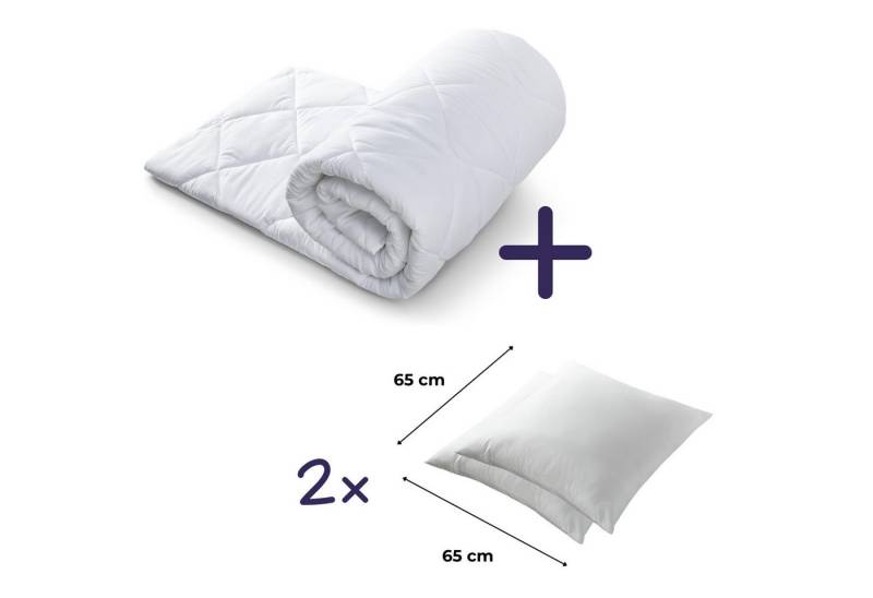 Moln Microfaserbettdecke Bettdecke Ganzjahresdecke, 300 gsm Warme Bettdecke, Füllung: 100 % Mikrofaser-Füllung, Antibakterielle Decke und Waschmaschinengeeignet von Moln