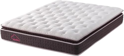Moln Taschenfederkern Matratze 90x200 Mit Baumwolle Gefüllt Topper H3 Härtegrad 32 cm Höhe Atmungsaktiv, Anti-Allergiker, Optimaler Bewegungskomfort und Druckentlastung (Berta) von Moln