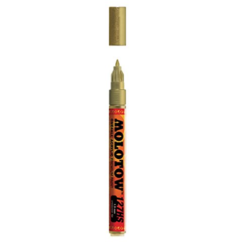 127HS-CO Molotow ONE4ALL-Farbstift mit 1,5 mm Crossover-Spitze Gold-metallic von Molotow