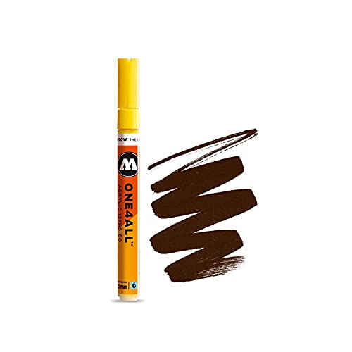MOLOTOW ONE4ALL Acryl-Marker Haselnuss Paint Marker - 1.5mm Hazlenut Brown von Molotow