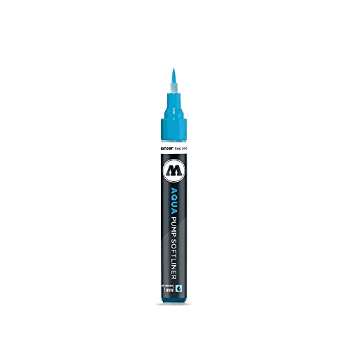 Molotow GraFX Aqua Ink Soft Liner Pinsel Pumpmarker Pinsel-Pumpmarker tiefschwarz, 1 Stück (1er Pack) von Molotow