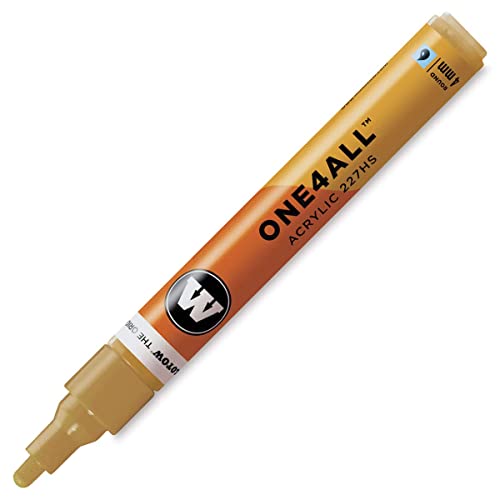 Molotow 227-HS Marker ONE4ALL, 4mm Spitze, 9,0ml, ockerbraun hell von MOLOTOW