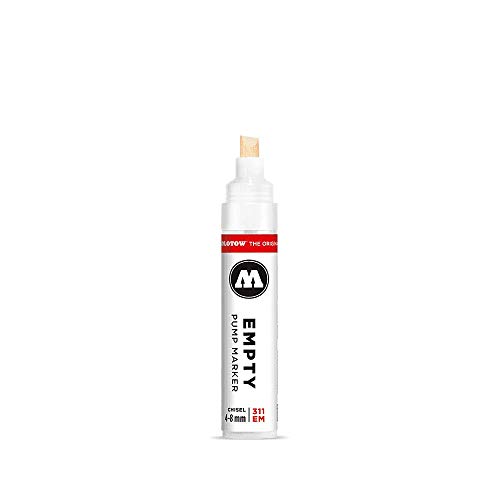 Molotow One4All 311EM Leermarker mit patentiertem Flowmaster™-Pumpventil und 4-8 mm Keilspitze Molotow One4All 311EM Leermarker mit patentiertem Flowmaster™-Pumpventil und 4-8 mm Keilspitze von Molotow