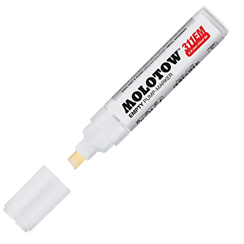 Molotow One4All 311EM Leermarker mit patentiertem Flowmaster™-Pumpventil und 4-8 mm Keilspitze von Molotow