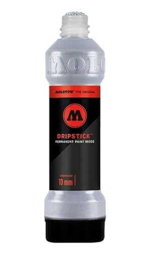 Molotow Dripstick Permanent Paint 860DS – Alkoholbasierter glänzender Marker (Chrom) von Molotow