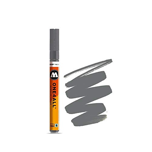 Molotow ONE4ALL Acrylfarben-Marker, 2 mm, grau blau dunkel, je 1 Stück (127.244) von Molotow