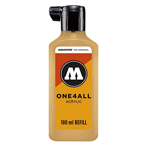 Molotow ONE4ALL Refill Acryl, Farbe 009 sahara beige hell 180 ml, Nachfülltinte für Permanentmarker von Molotow