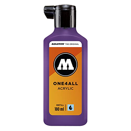 Molotow ONE4ALL Refill Acryl, Farbe 042 johannisbeere 180 ml, Nachfülltinte für Permanentmarker von Molotow