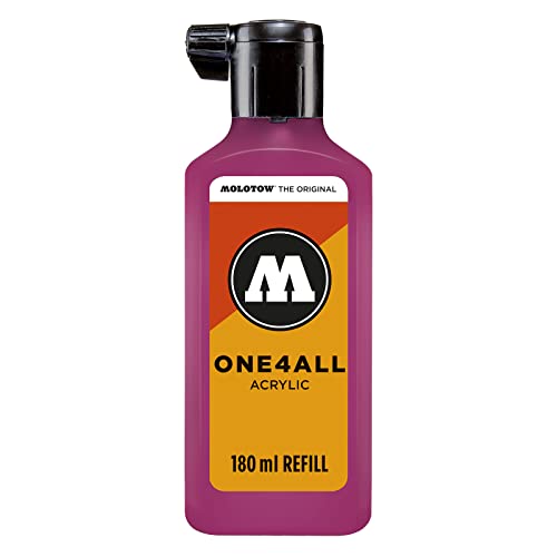 Molotow ONE4ALL Refill Acryl, Farbe 232 magenta 180 ml, Nachfülltinte für Permanentmarker von Molotow