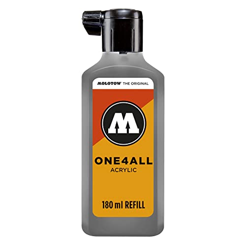 Molotow ONE4ALL Refill Acryl, Farbe 238 grau blau dunkel 180 ml, Nachfülltinte für Permanentmarker von Molotow