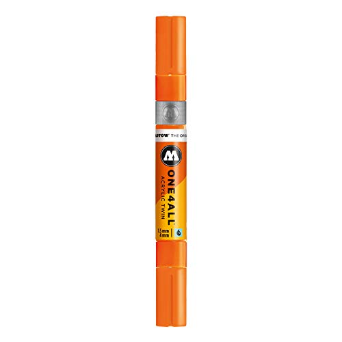 Molotow One4All Acrylic Twin Marker 218 – Neon Orange Fluoreszierend von Molotow