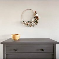 Camilla Blumenkranz, Getrocknete Blume, Getrockneter Fensterkranz, Wanddekoration, Getrocknete Farbblumen, Blumen von Moltinghouse