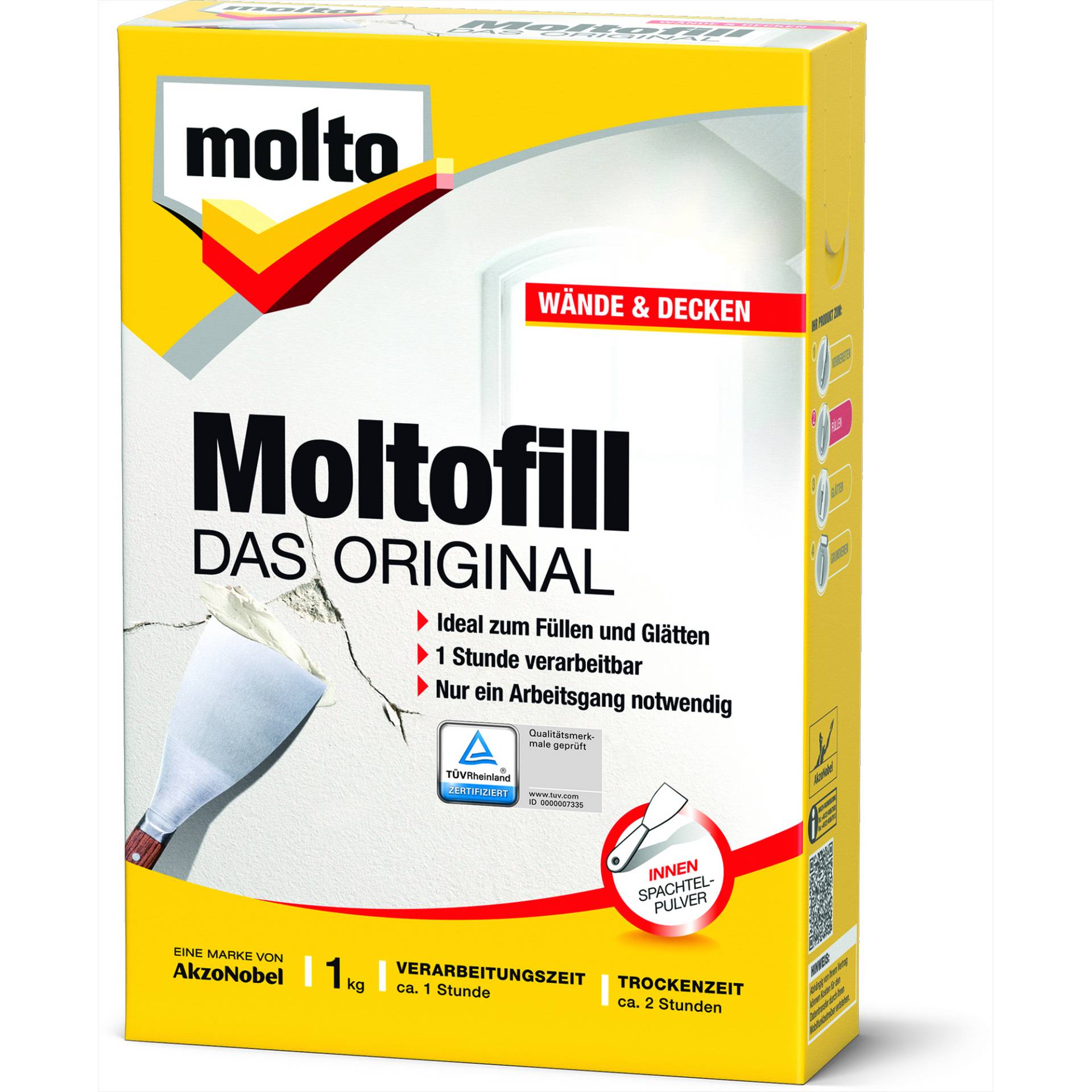 Füll- und Spachtelmasse 'Moltofill - Das Original' 1 kg von Molto