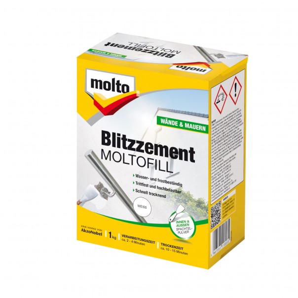 Molto Blitzzement Moltofill weiß 1 kg von Molto