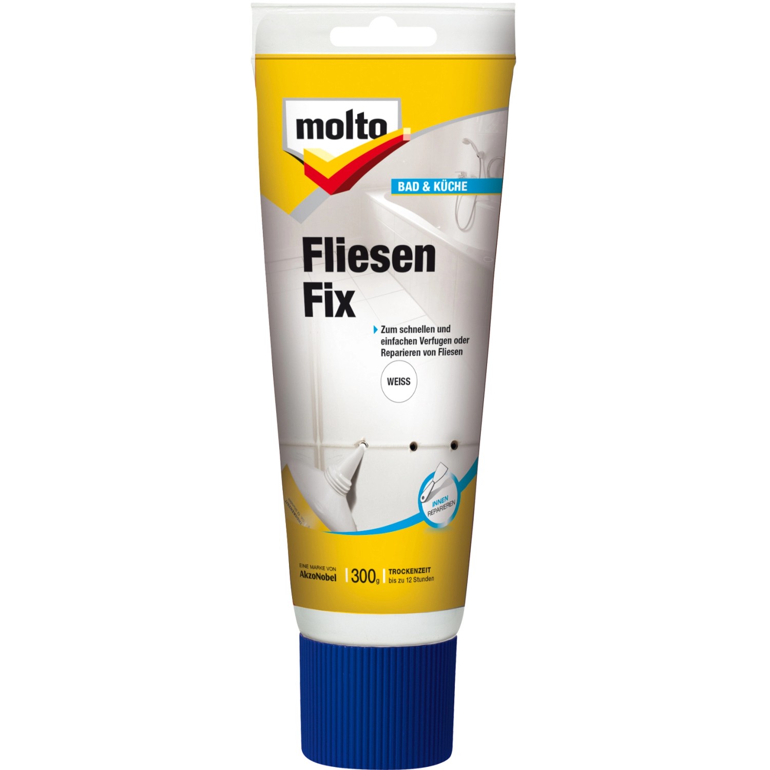 Molto Fliesen Fix Fertigspachtel Weiß 300 g von Molto