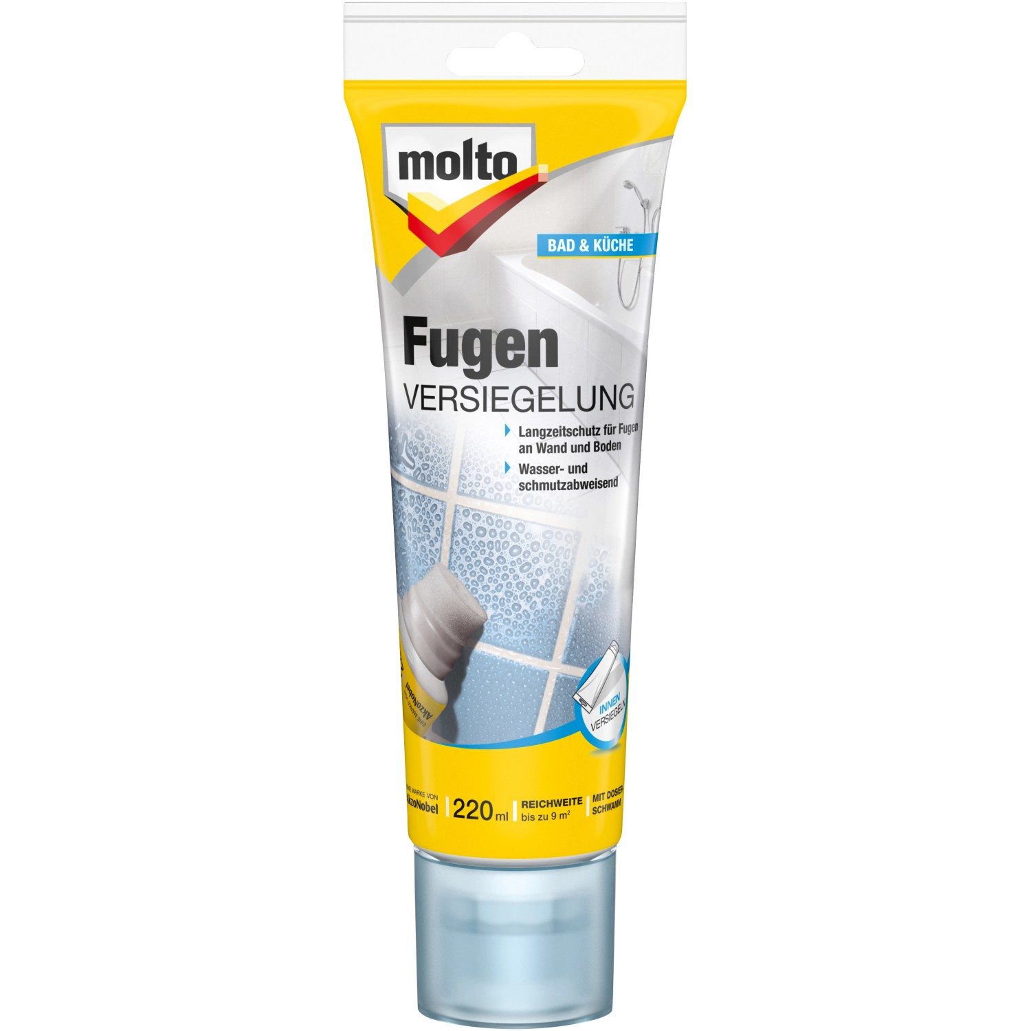 Molto Fugen Versiegelung mit Dosierschwamm 220 ml von Molto